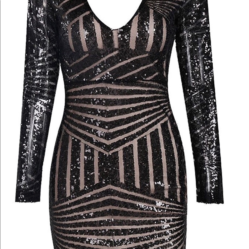 Black Sequin Cocktail dress